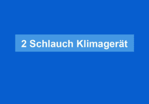 Mehr über den Artikel erfahren 2 Schlauch Klimagerät
