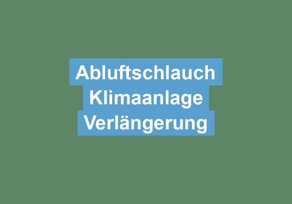 Du betrachtest gerade Abluftschlauch Klimaanlage Verlängerung
