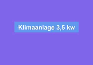 Mehr über den Artikel erfahren Klimaanlage 3,5 kw
