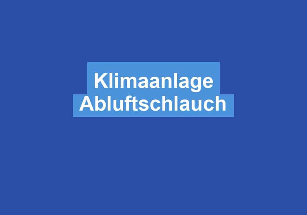 Du betrachtest gerade Klimaanlage Abluftschlauch