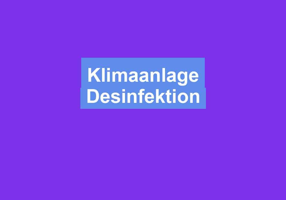 Du betrachtest gerade Klimaanlage Desinfektion