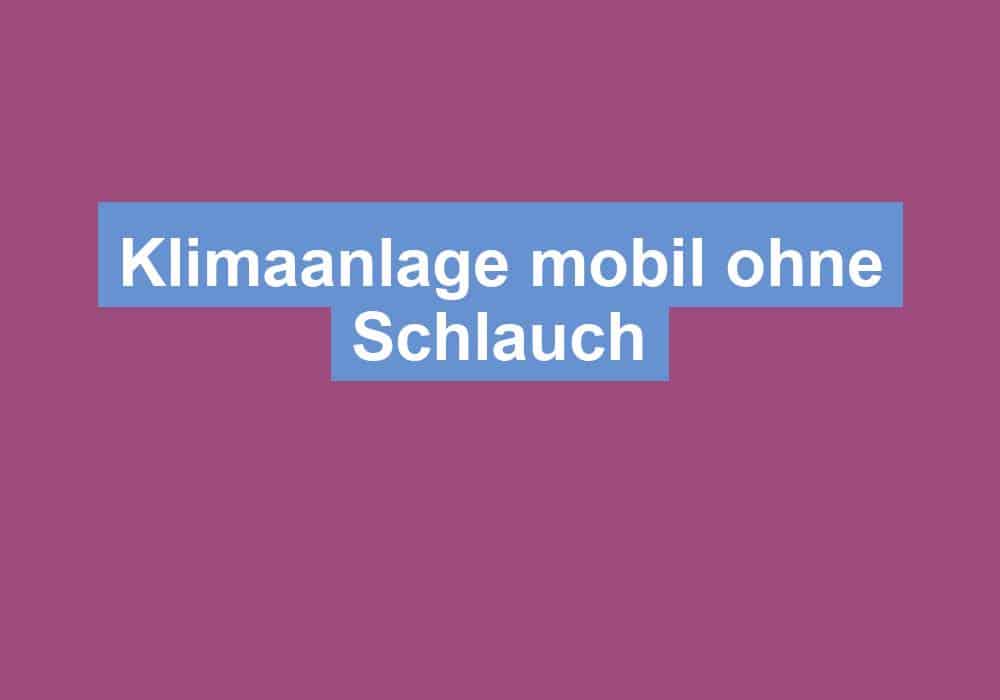 Du betrachtest gerade Klimaanlage mobil ohne Schlauch
