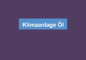 Mehr über den Artikel erfahren Klimaanlage Öl
