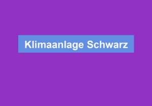 Mehr über den Artikel erfahren Klimaanlage Schwarz