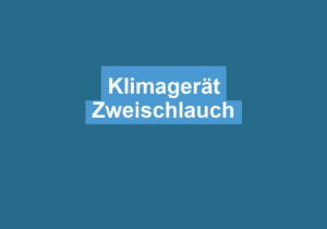 Mehr über den Artikel erfahren Klimagerät Zweischlauch