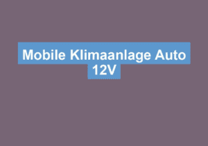 Mehr über den Artikel erfahren Mobile Klimaanlage Auto 12V