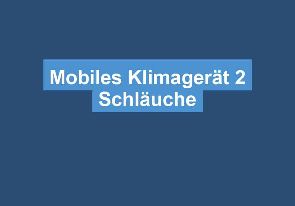 Du betrachtest gerade Mobiles Klimagerät 2 Schläuche