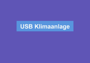 Mehr über den Artikel erfahren USB Klimaanlage