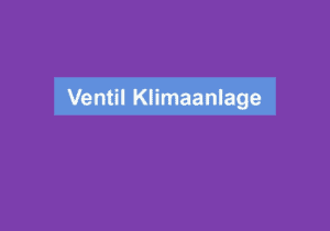 Mehr über den Artikel erfahren Ventil Klimaanlage